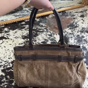 Coach suede bag